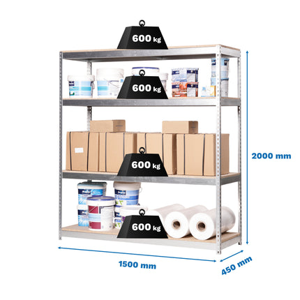 Estante adicional para estantería Simonrack Simonforte fondo 750-900 mm