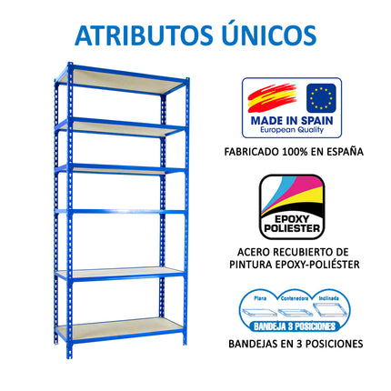 Estantería con baldas de madera Simonrack Maderclick Megaplus
