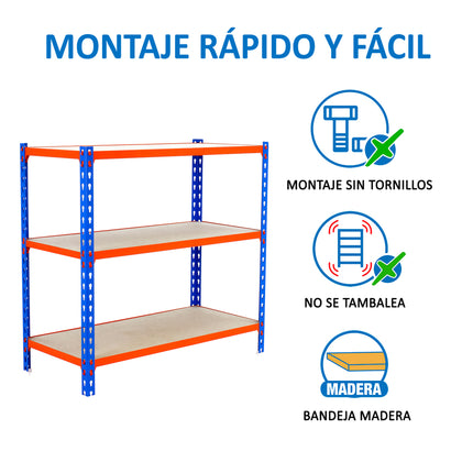 Estantería con baldas de madera Simonrack Maderclick Superplus