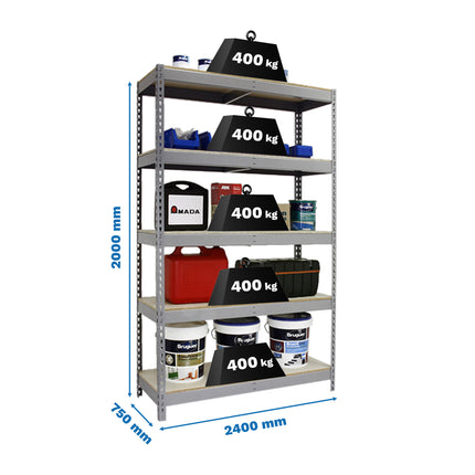 Estantería industrial Simonrack Simonforte 2400 x 750 mm