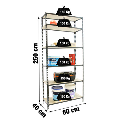 Estantería con baldas de madera Simonrack Maderclick MINI