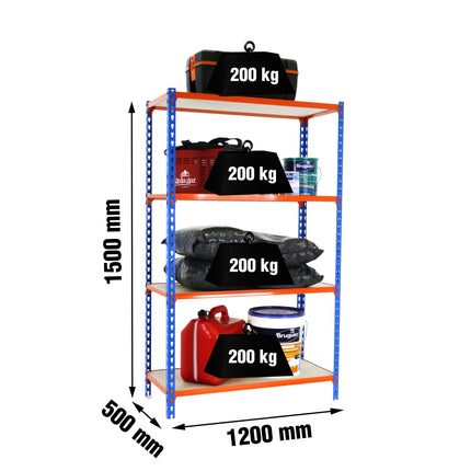 Estantería con baldas de madera Simonrack Maderclick Megaplus