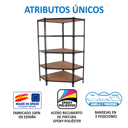 Estantería con baldas de madera Simonrack Maderclick