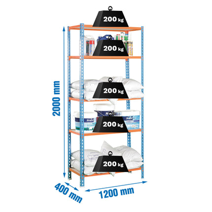 Estantería con baldas de madera Simonrack Maderclick Megaplus