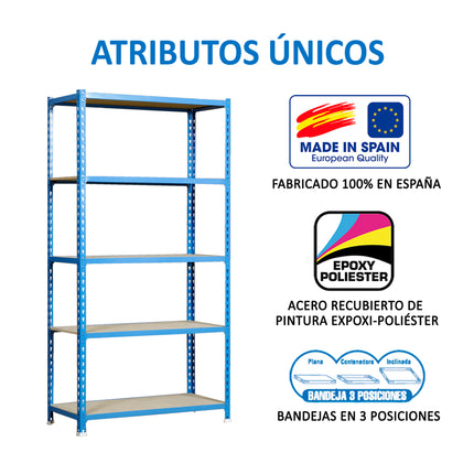 Estantería con baldas de madera Simonrack Maderclick PLUS