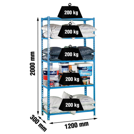 Estantería con baldas de madera Simonrack Maderclick Megaplus