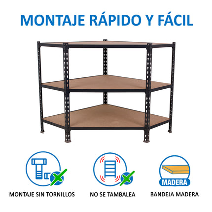Estantería con baldas de madera Simonrack Maderclick