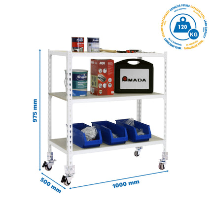 Estantería con baldas de madera Simonrack Maderclick Mobile PLUS