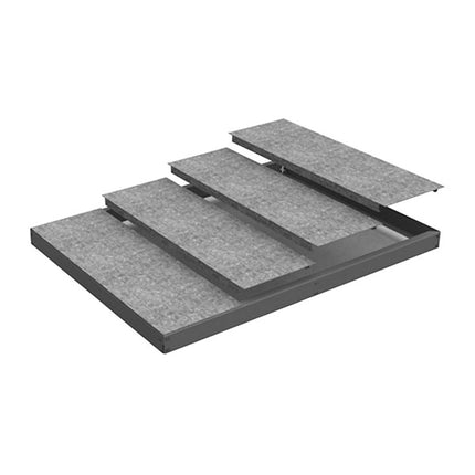 Estantería industrial Simonrack Simonforte 2400 x 450 mm Gris + Galvanizado 70 x 2400 x 450 mm 
