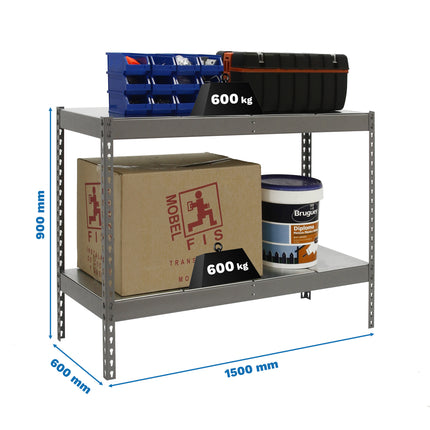 Estantería industrial Simonrack Simonforte 1500 x 600 mm