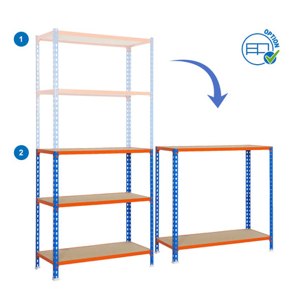 Estantería con baldas de madera Simonrack Maderclick Megaplus