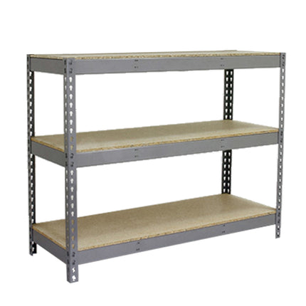Estantería industrial Simonrack Simonforte 2400 x 600 mm Gris + Madera 2000 x 2400 x 600 mm 