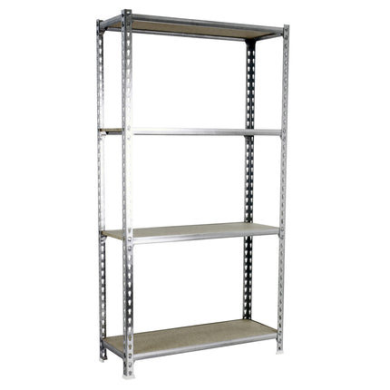 Estantería con baldas de madera Simonrack Maderclick PLUS Galvanizado + Madera 1500 x 1000 x 500 mm · 4 estantes