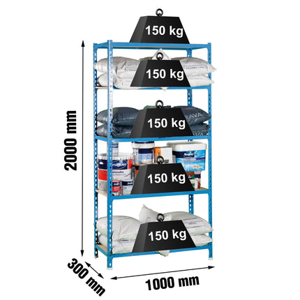 Estantería con baldas de madera Simonrack Maderclick PLUS
