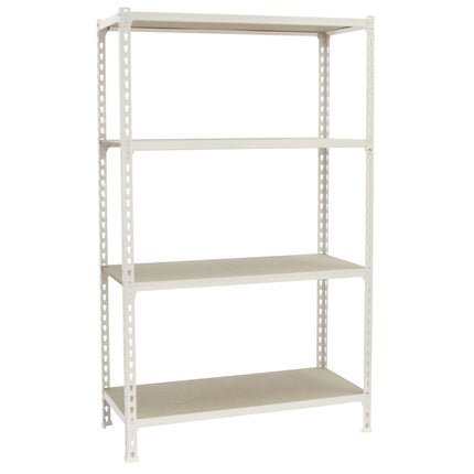 Estantería con baldas de madera Simonrack Maderclick PLUS Blanco + Madera 1500 x 1000 x 500 mm · 4 estantes