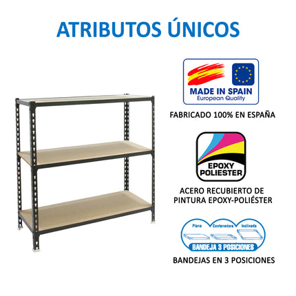 Estantería con baldas de madera Simonrack Maderclick MINI