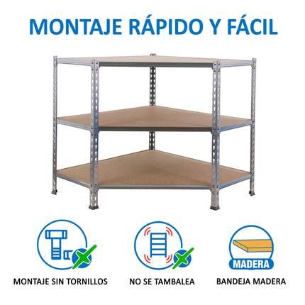 Estantería con baldas de madera Simonrack Maderclick