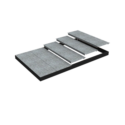Estantería industrial Simonrack Simonforte 1500 x 450 mm Antracita + Galvanizado 70 x 1500 x 450 mm 1 estantes