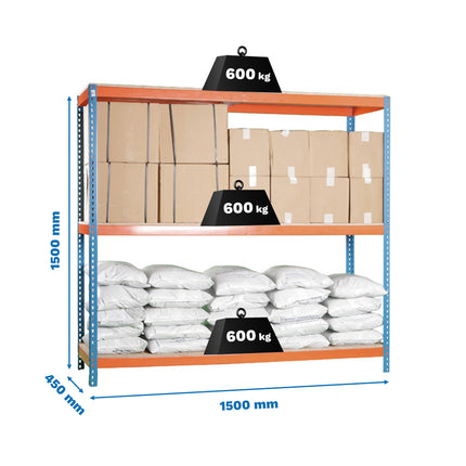 Estante adicional para estantería Simonrack Simonforte fondo 450-600 mm