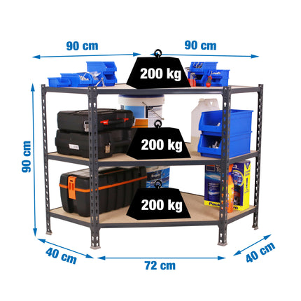 Estantería con baldas de madera Simonrack Maderclick