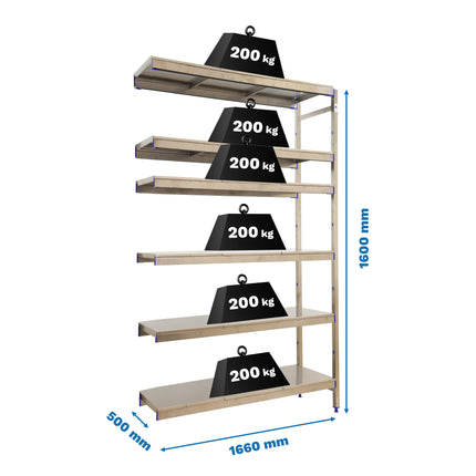 Estantería inoxidable Simonrack Simoninox Aditional 6SS
