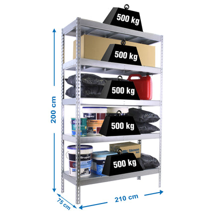 Estantería industrial Simonrack Simonforte 2100 x 750 mm