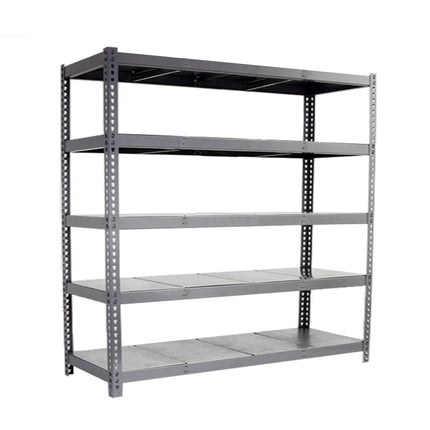 Estantería industrial Simonrack Simonforte fondo 600 mm, anchos 2100 y 2400 mm Gris + Galvanizado 2000 x 2400 x 600 mm 5 estantes