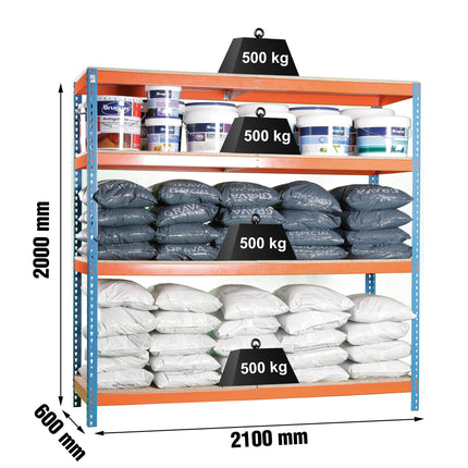 Estantería industrial Simonrack Simonforte 2100 x 600 mm
