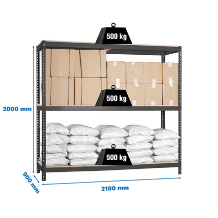 Estantería industrial Simonrack Simonforte 2100 x 900 mm