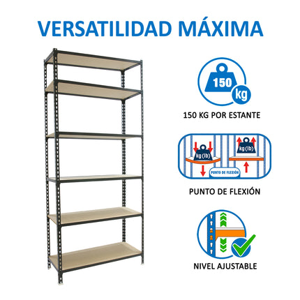 Estantería con baldas de madera Simonrack Maderclick MINI