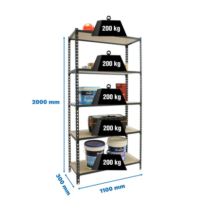 Estantería con baldas de madera Simonrack Maderclick Superplus