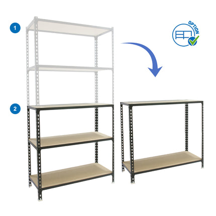 Estantería con baldas de madera Simonrack Maderclick Megaplus