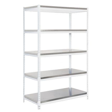 Estantería industrial Simonrack Bricoforte 1206-5 Metal Blanco + Galvanizado