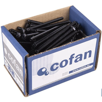 Tornillos hexagonales DIN 933 · Clase 8.8 · Negro · Imagen de la familia Cofan