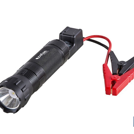 Arrancador portátil de baterías 600 A | Con linterna LED y power bank USB | 330 lúmenes | Adecuado para coches de gasolina hasta 5000 cc y diésel hasta 3000 cc