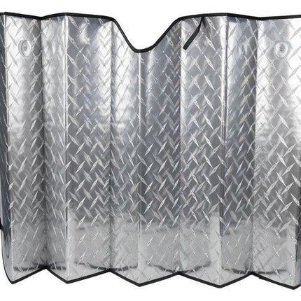 Parasol delantero con efecto láser | Con 2 ventosas | Protege tu vehículo de los rayos UV
