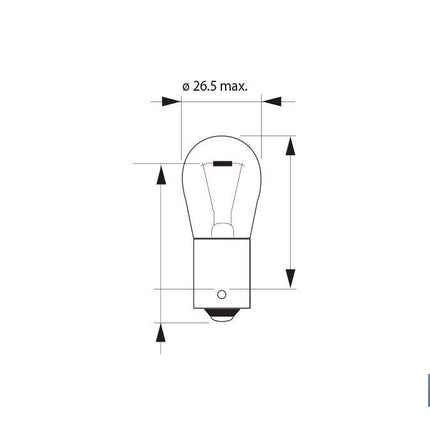 Lámpara PY21 W 12 V (BA15s) Cofan · Foto del fabricante