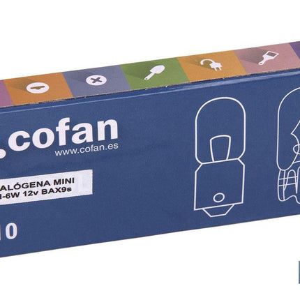 Lámpara halógena mini H-6W 12V Cofan · Foto del fabricante