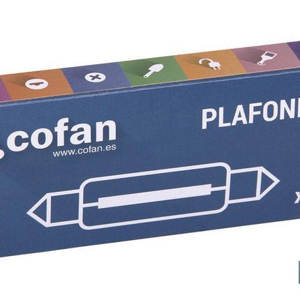 Lámpara plafonier C10W (11 x 38 mm) 12 V Cofan · Foto del fabricante