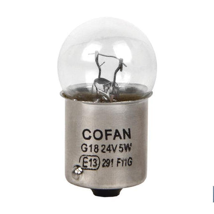 Lámpara piloto R5W (BA15s) 24 V Cofan · Foto del fabricante