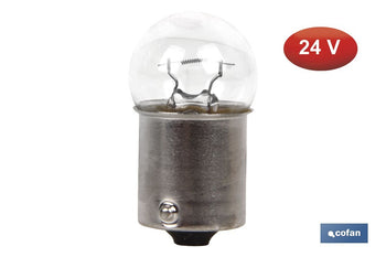 Lámpara piloto R10W (BA15s) 24 V Cofan · Imagen de la familia