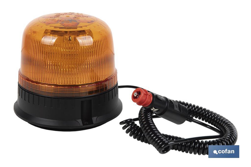 Luz Estacionaria destellante Led Naranja Clase 1 | ECE R65 | Para soporte con imán o tornillo de 12/24 V | Clasificación de Protección IP66