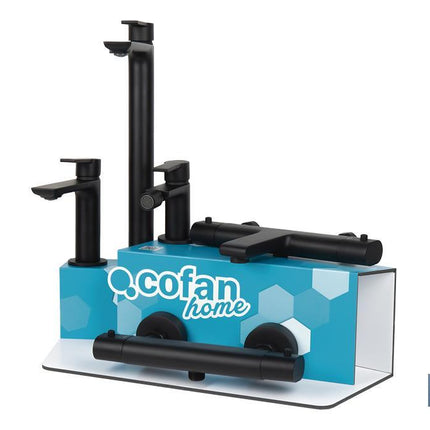 Kit de Grifería con Expositor para Grifos de Baño Modelo Kerch | Ideal para exponer grifos | Capacidad de 5 unidades