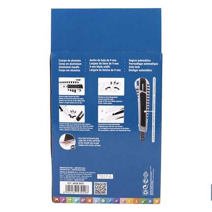 Expositor de cúteres de aluminio Cofan · Foto del fabricante