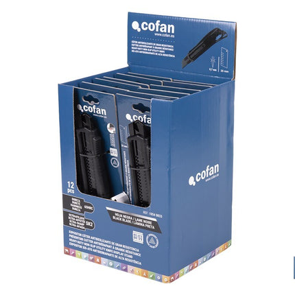 Expositor de cúteres antideslizantes Cofan · Foto del fabricante