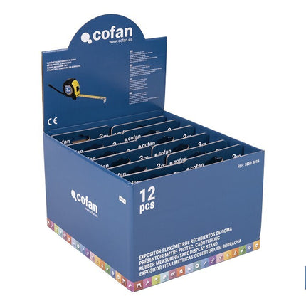 Expositor para flexómetros con protección de goma de Cofan