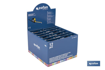 Expositor para flexómetros con protección de goma de Cofan