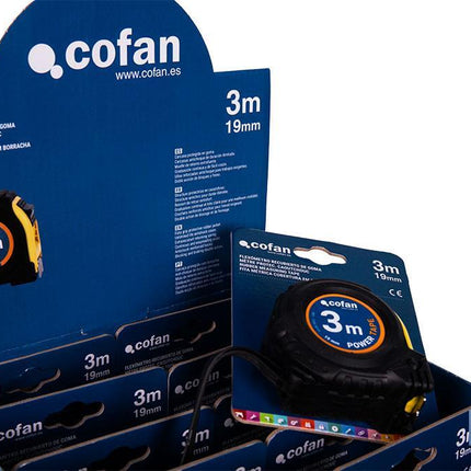 Expositor para flexómetros con protección de goma de Cofan · Foto del fabricante