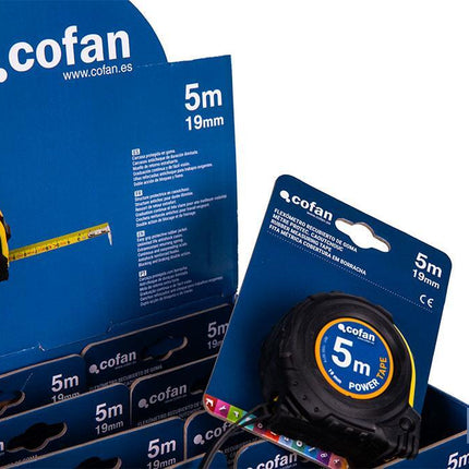 Expositor para flexómetros con protección de goma de Cofan · Foto del fabricante
