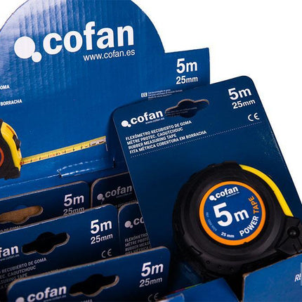 Expositor para flexómetros con protección de goma de Cofan · Foto del fabricante